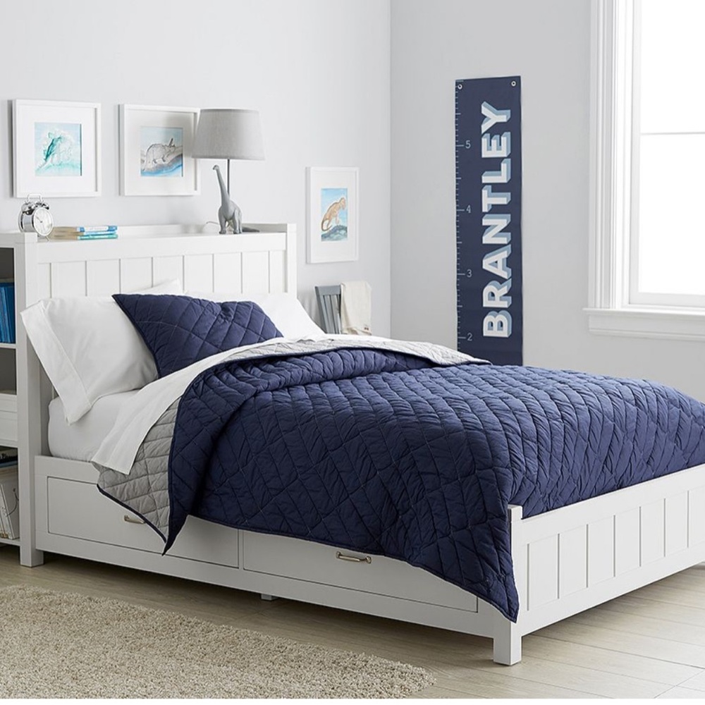 Pottery Barn Kid’s Sutter Red Quilt Bedding Twin Comforter NEW - Picture 5 of 5